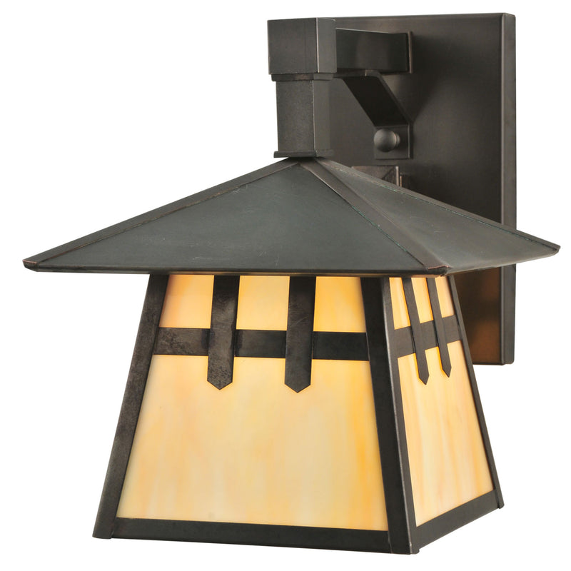 Meyda Tiffany 112391 One Light Wall Sconce, Craftsman Brown