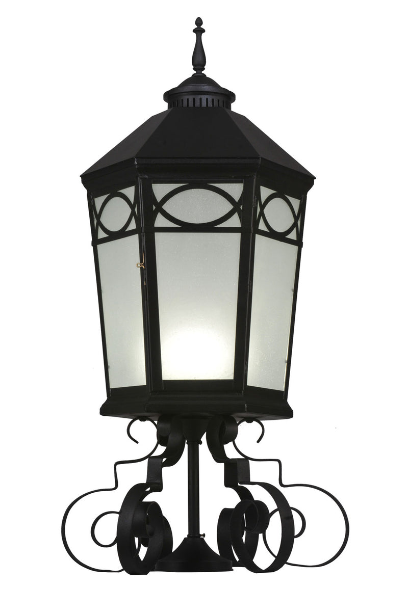 Meyda Tiffany 113855 One Light Post Mount, Black