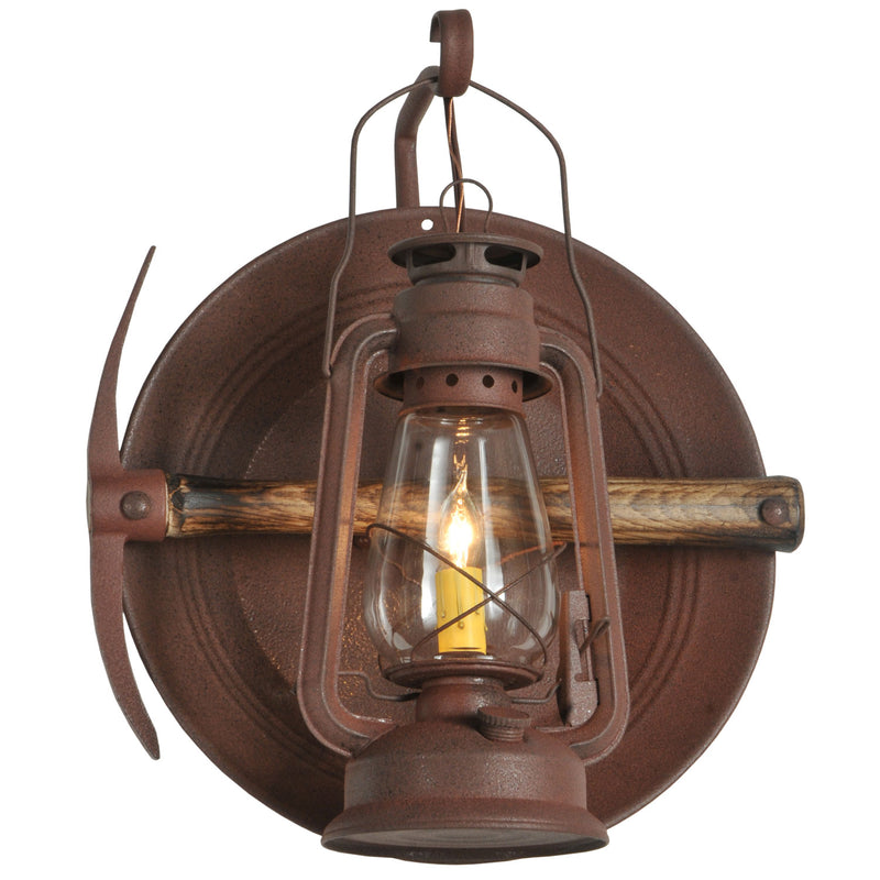 Meyda Tiffany 114829 One Light Wall Sconce, Distressed Rust