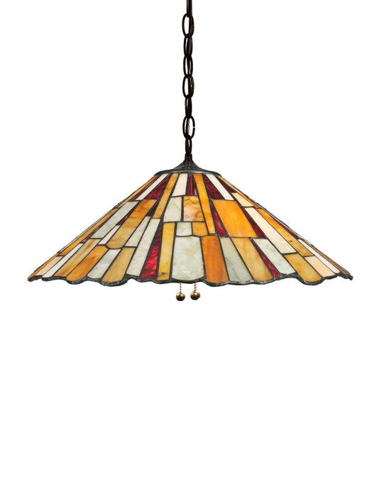 Meyda Tiffany 115206 Six Light Pendant, Baj Haj Red
