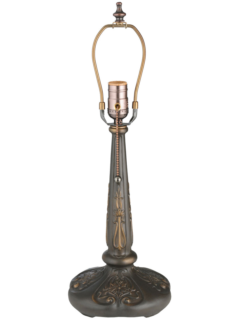 Meyda Tiffany 11586 One Light Table Base, Mahogany Bronze