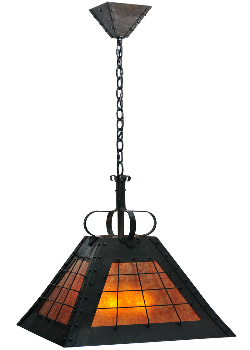 Meyda Tiffany 116189 Four Light Pendant, Costello Black