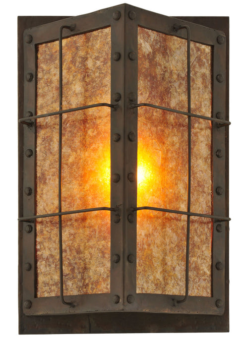 Meyda Tiffany 116265 One Light Wall Sconce, Costello Black