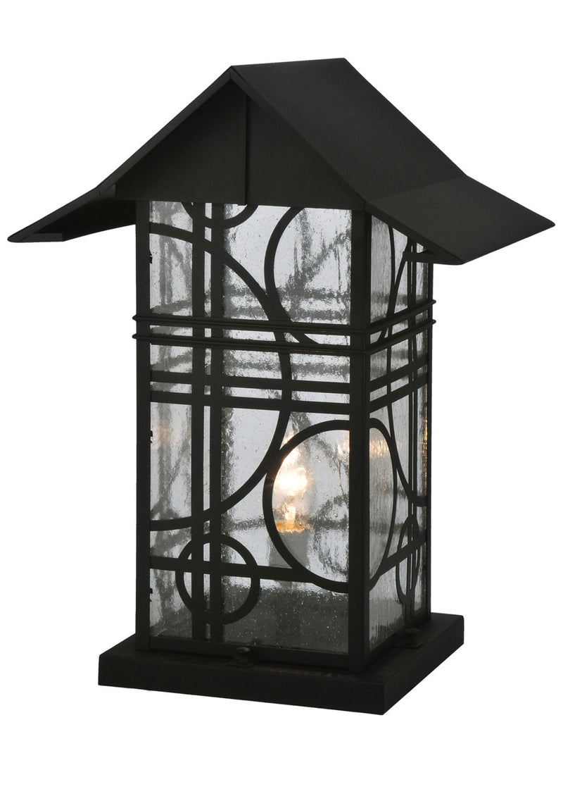 Meyda Tiffany 116852 One Light Post Mount, Black