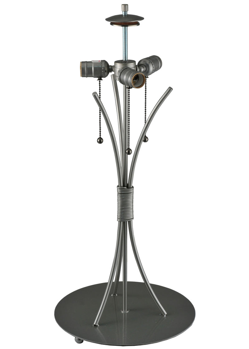 Meyda Tiffany 117152 Three Light Table Base Hardware, Chrome