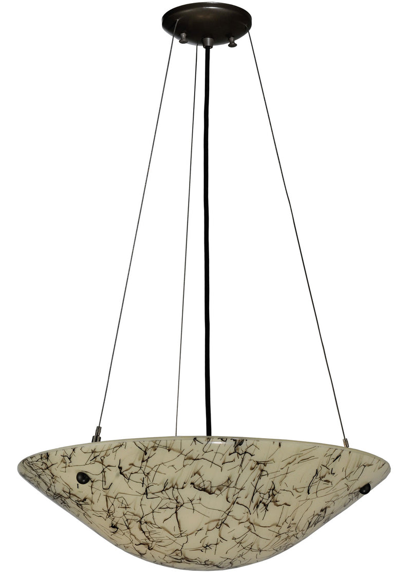 Meyda Tiffany 117464 Two Light Inverted Pendant, Timeless Bronze