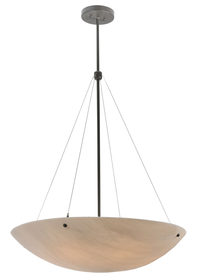 Meyda Tiffany 117691 Six Light Inverted Pendant, Timeless Bronze