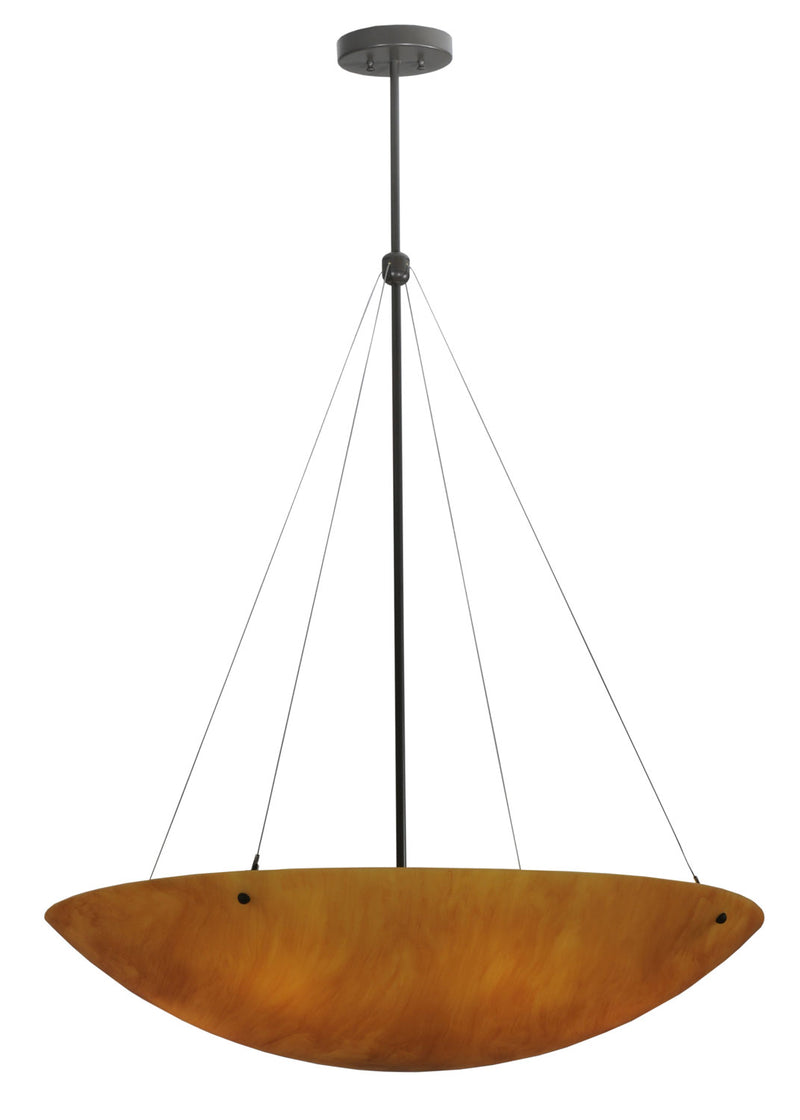 Meyda Tiffany 117695 Six Light Inverted Pendant, Timeless Bronze