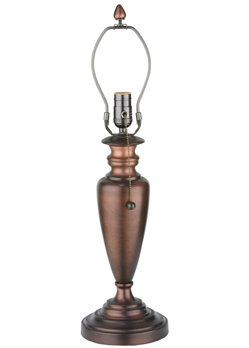 Meyda Tiffany 11774 One Light Table Base, Mahogany Bronze