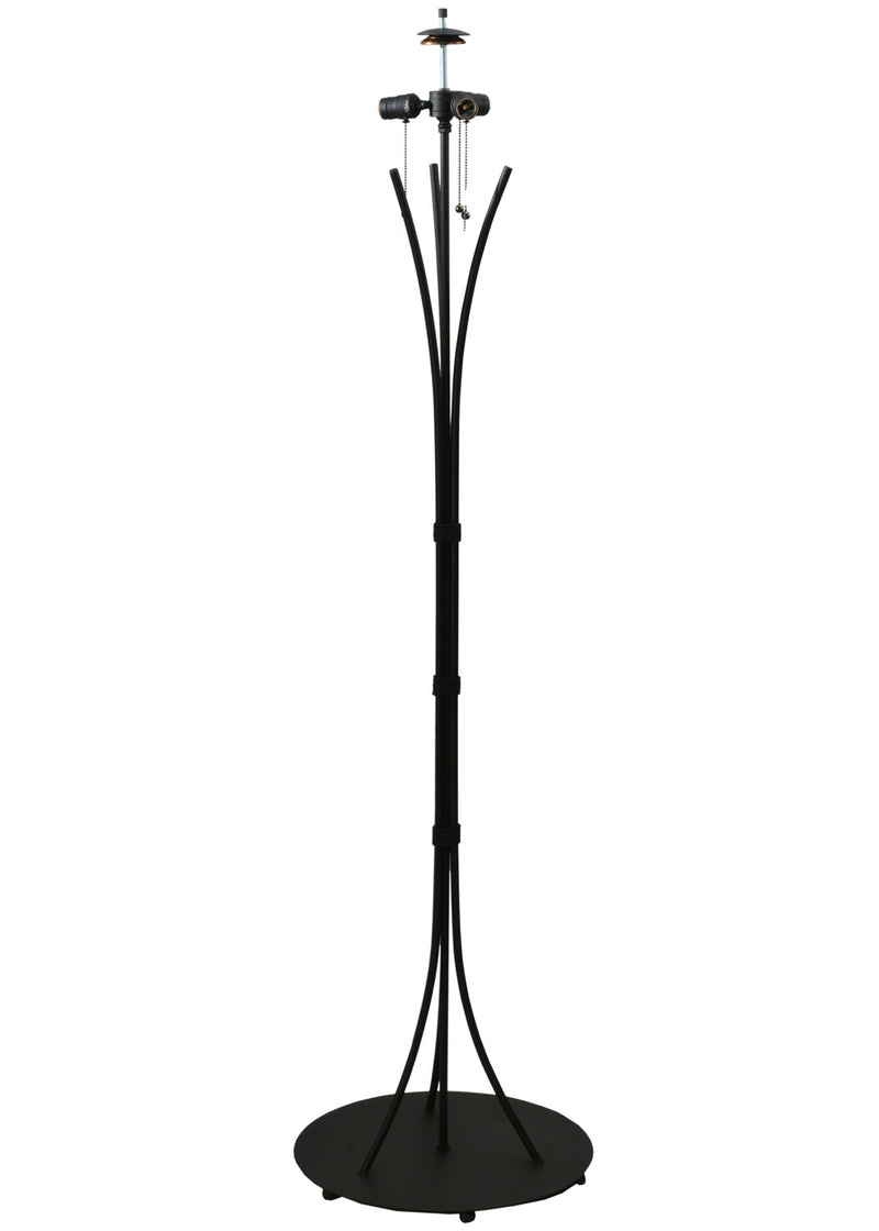 Meyda Tiffany 117750 Three Light Floor Base, Black Metal