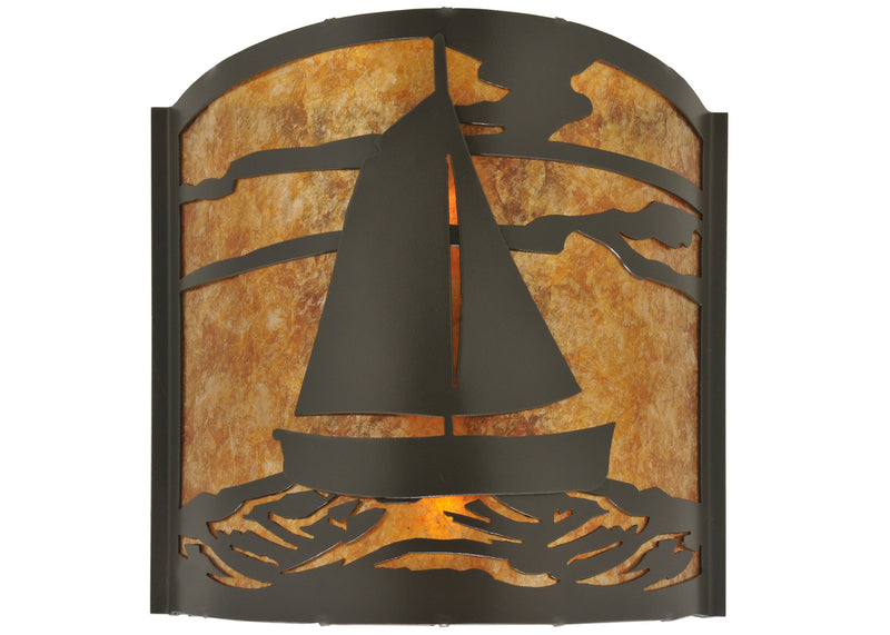 Meyda Tiffany 117834 Two Light Wall Sconce, Timeless Bronze