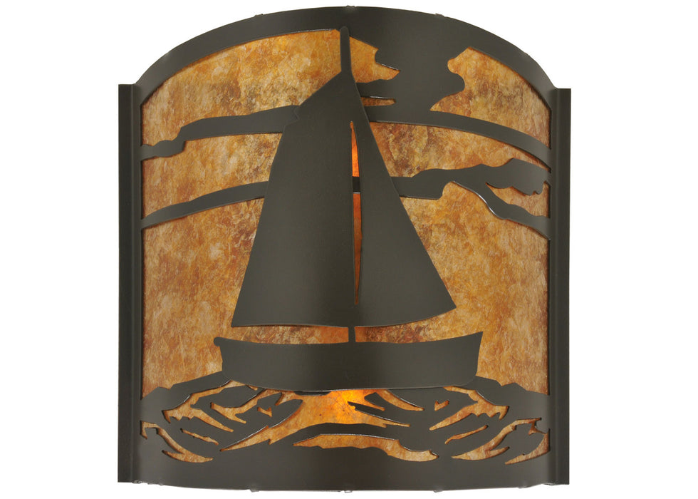 Meyda Tiffany 117834 Two Light Wall Sconce, Timeless Bronze