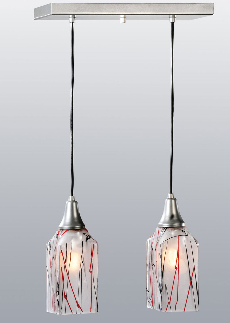 Meyda Tiffany 117930 Two Light Island Pendant, Black Metal