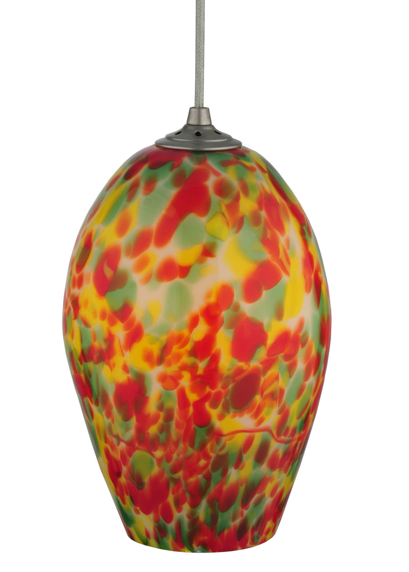 Meyda Tiffany 118250 One Light Pendant, Nickel