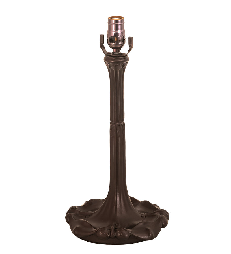 Meyda Tiffany 11838 One Light Table Base, Mahogany Bronze