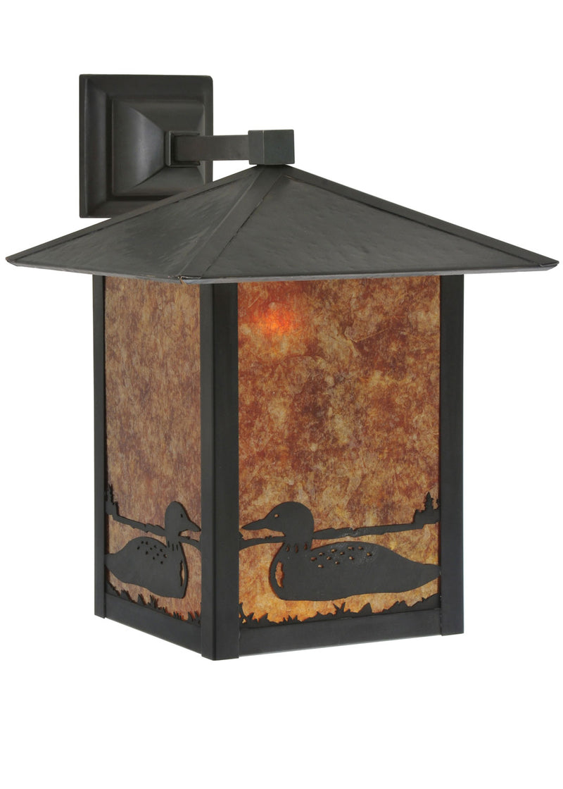 Meyda Tiffany 118426 One Light Wall Sconce, Craftsman Brown