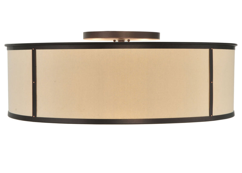 Meyda Tiffany 118573 16 Light Flushmount, Mahogany Bronze