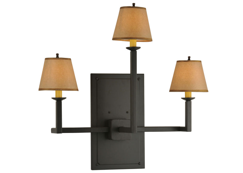 Meyda Tiffany 118615 Three Light Wall Sconce, Timeless Bronze