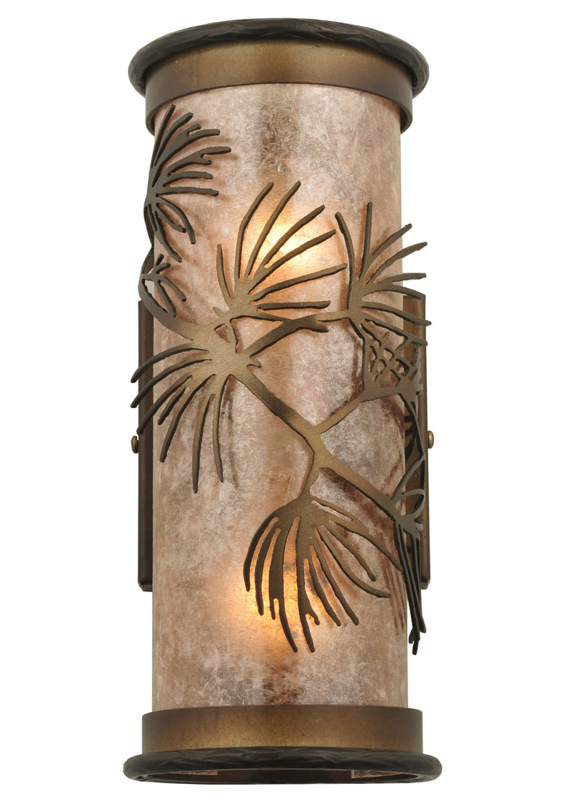 Meyda Tiffany 118713 Two Light Wall Sconce, Antique Copper