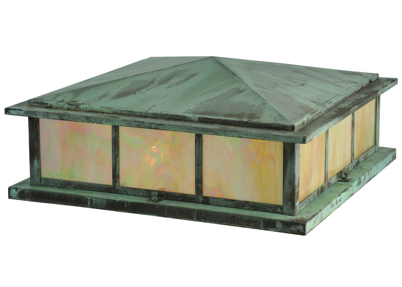 Meyda Tiffany 118727 Four Light Pier Mount, Verdigris