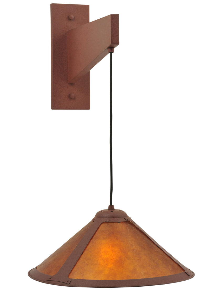 Meyda Tiffany 118813 One Light Wall Sconce, Rust