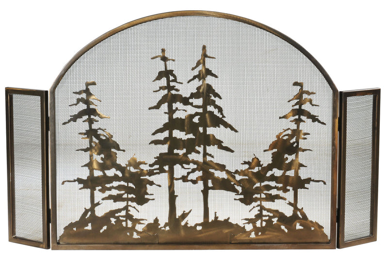 Meyda Tiffany 119082 Fireplace Screen, Antique Copper