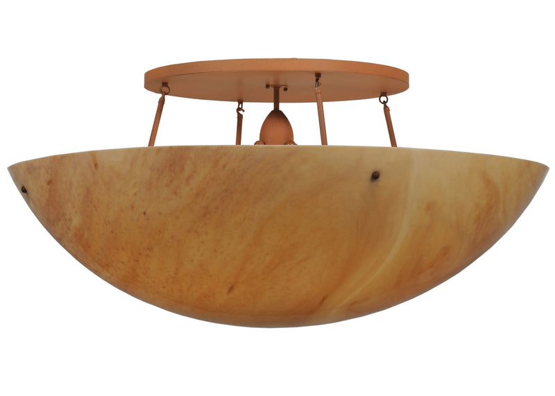 Meyda Tiffany 119154 Eight Light Semi-Flushmount, Earth