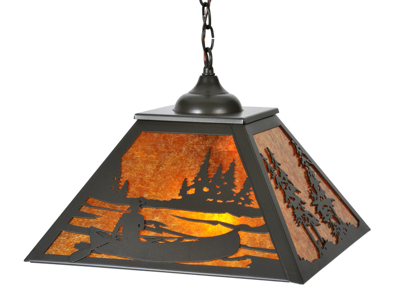 Meyda Tiffany 119505 Two Light Pendant, Timeless Bronze