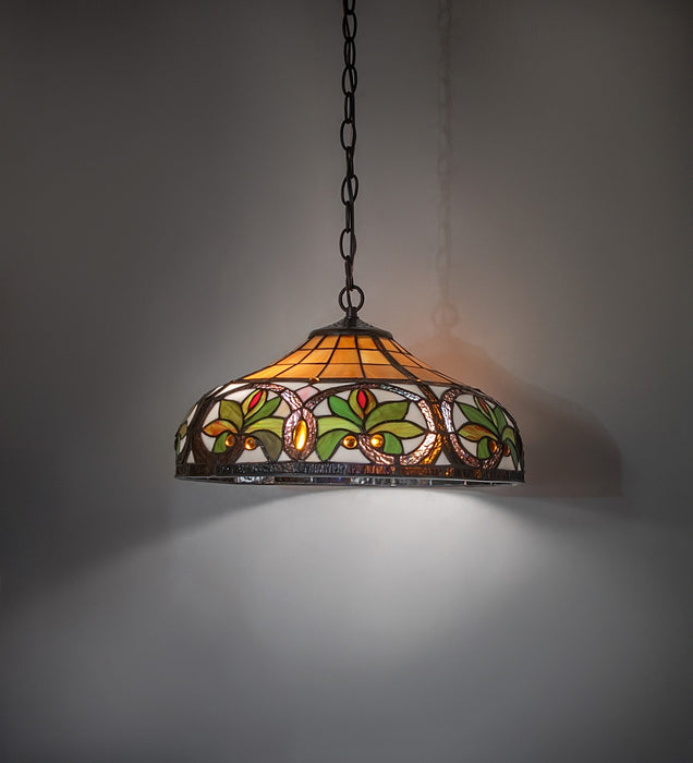 Meyda Tiffany 119562 Two Light Pendant, Mahogany Bronze