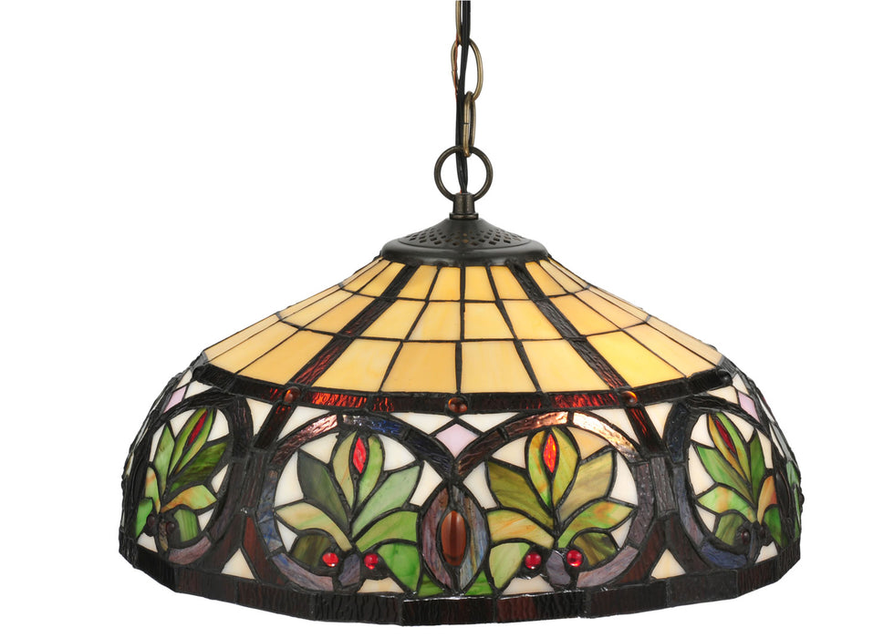 Meyda Tiffany 119562 Two Light Pendant, Mahogany Bronze