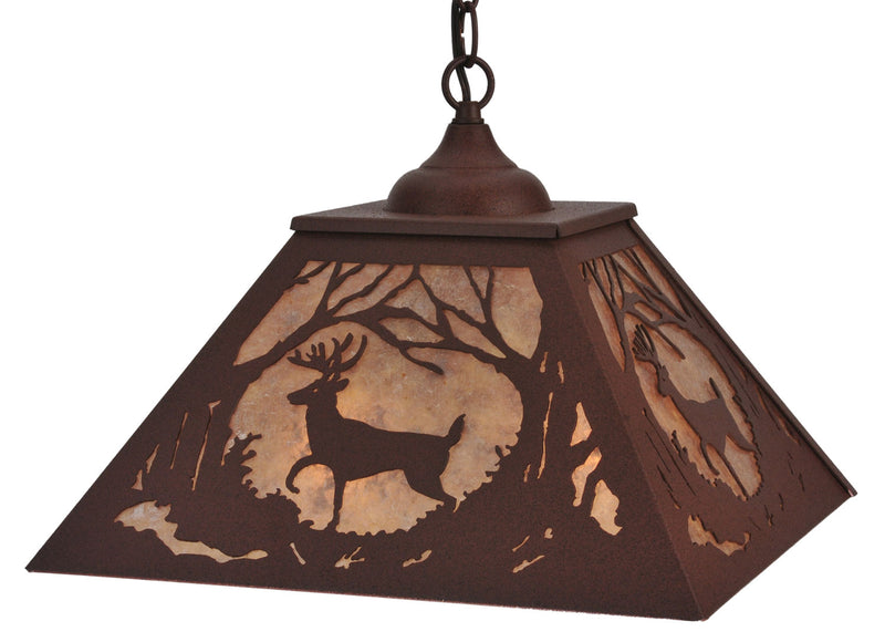 Meyda Tiffany 119695 Two Light Pendant, Rust