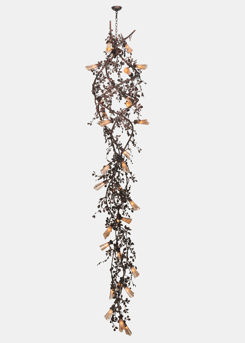 Meyda Tiffany 120045 30 Light Chandelier, Wrought Iron Over Rust