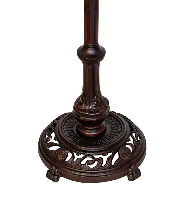 Meyda Tiffany 120578 Bridge Arm Floor Lamp, Mahogany Bronze