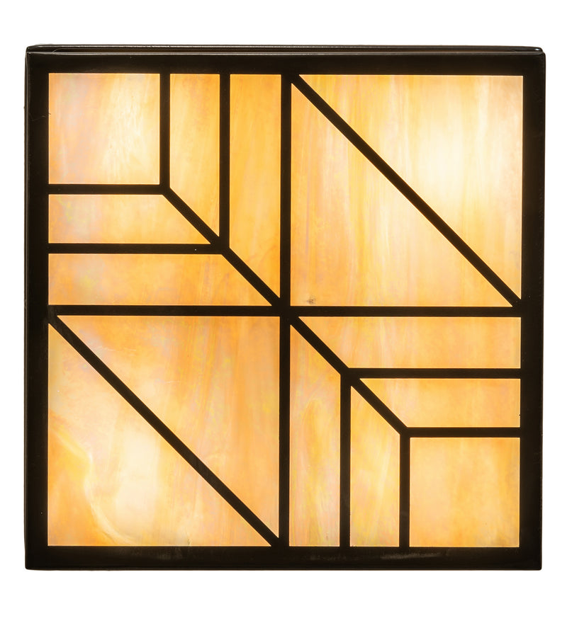 Meyda Tiffany 120637 Four Light Flushmount, Timeless Bronze