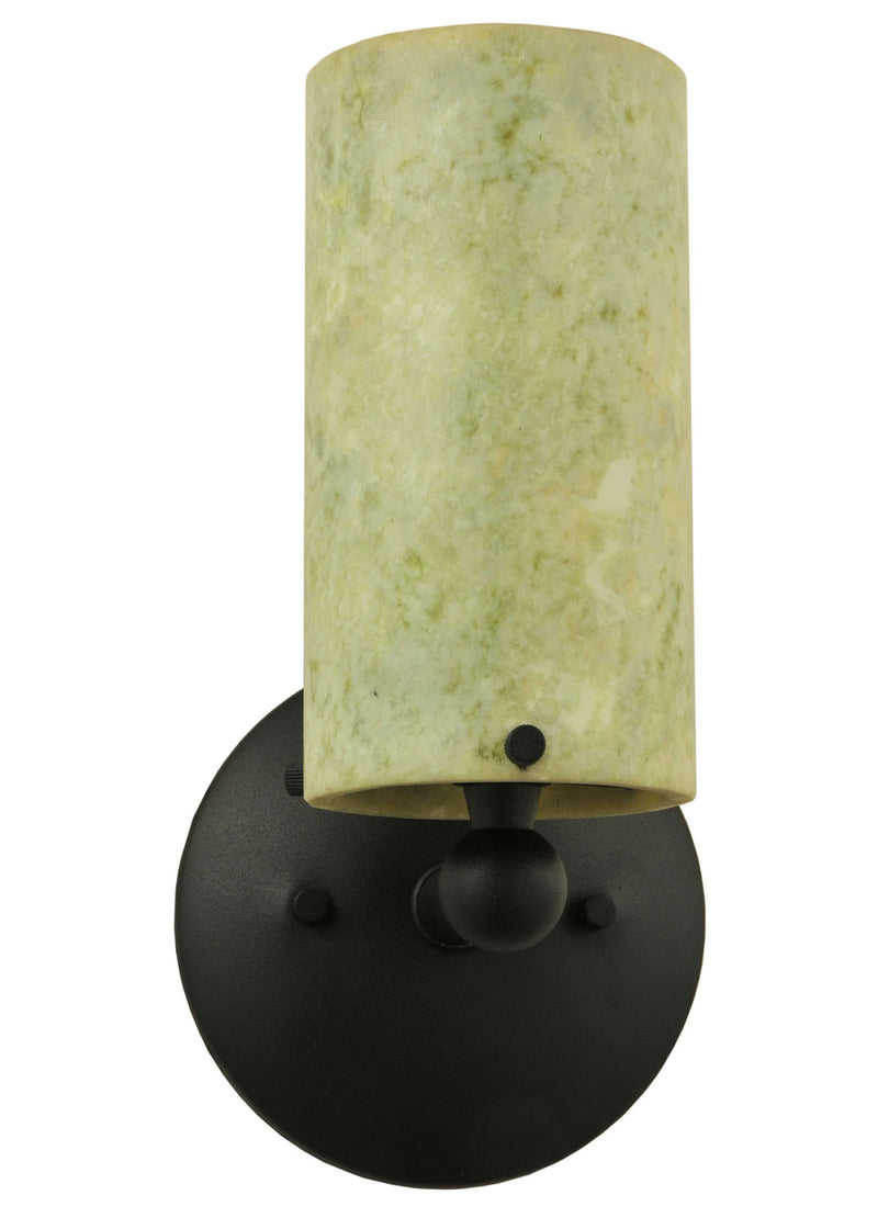 Meyda Tiffany 121785 One Light Wall Sconce, Black Metal