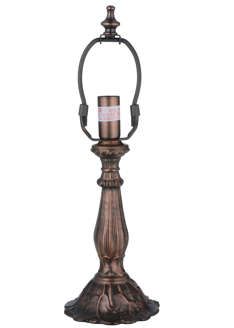 Meyda Tiffany 17285 One Light Table Base, Mahogany Bronze