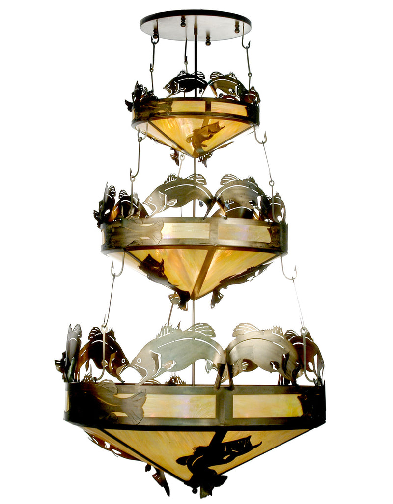 Meyda Tiffany 20692 18 Light Inverted Pendant, Antique Copper