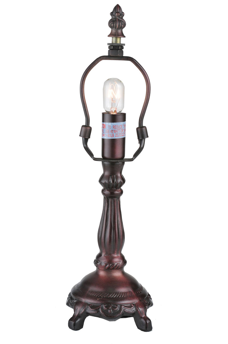 Meyda Tiffany 22716 One Light Table Base, Mahogany Bronze
