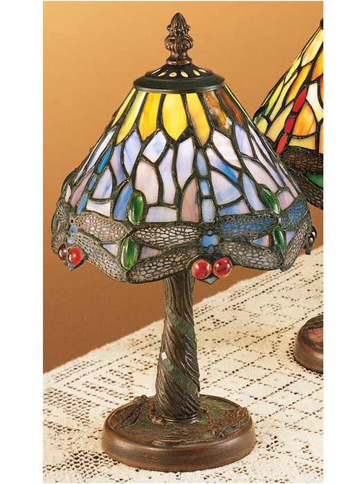 Meyda Tiffany 26616 One Light Mini Lamp, Mahogany Bronze