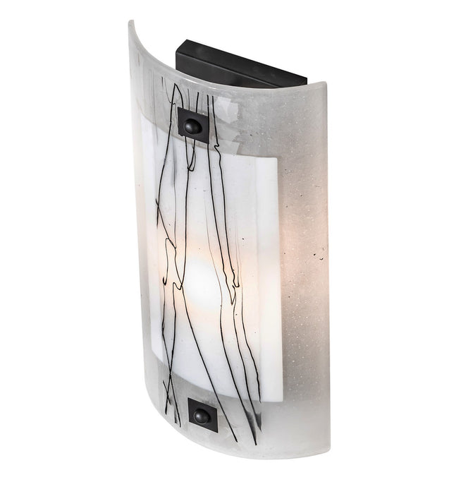 Meyda Tiffany 26996 One Light Wall Sconce, Solar Black