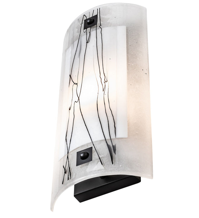 Meyda Tiffany 26996 One Light Wall Sconce, Solar Black