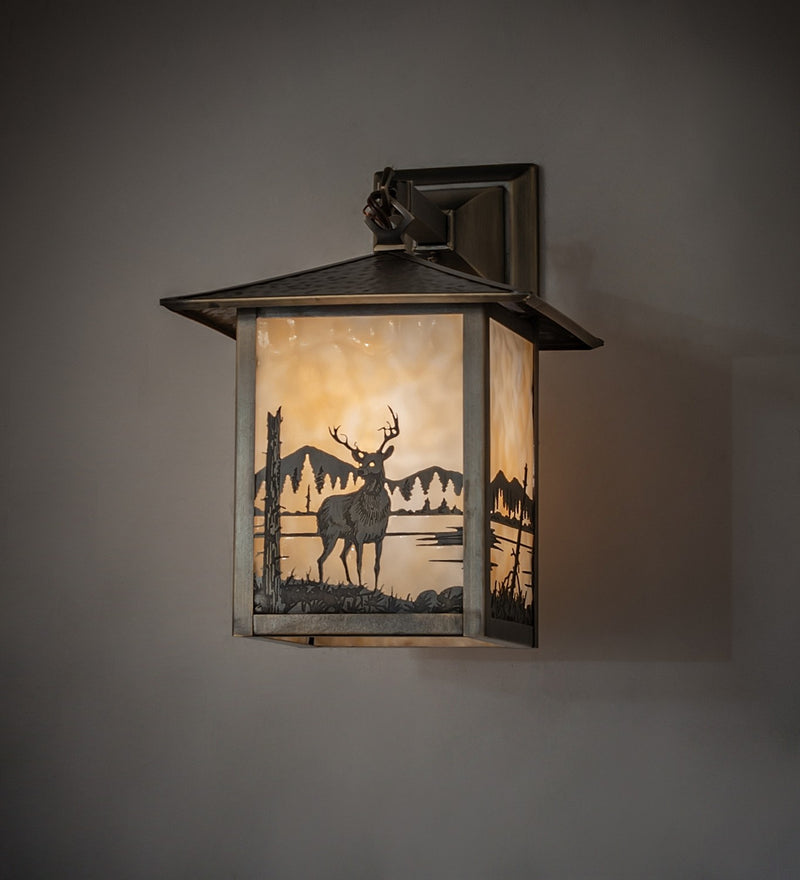 Meyda Tiffany 39833 One Light Wall Sconce, Antique Brass