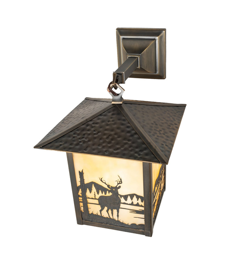 Meyda Tiffany 39833 One Light Wall Sconce, Antique Brass