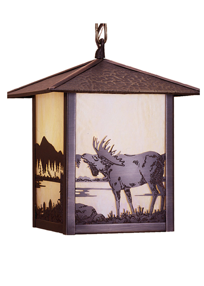 Meyda Tiffany 40813 One Light Mini Pendant, Craftsman Brown