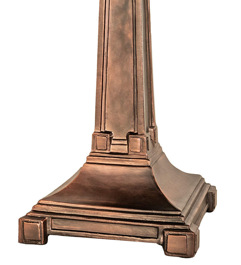 Meyda Tiffany 48223 Two Light Table Base, Mahogany Bronze
