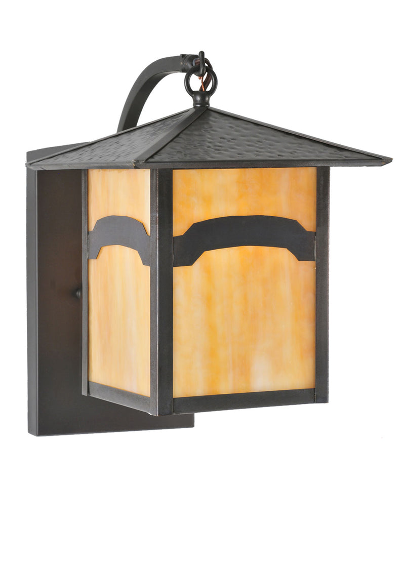 Meyda Tiffany 63146 One Light Wall Sconce, Craftsman Brown