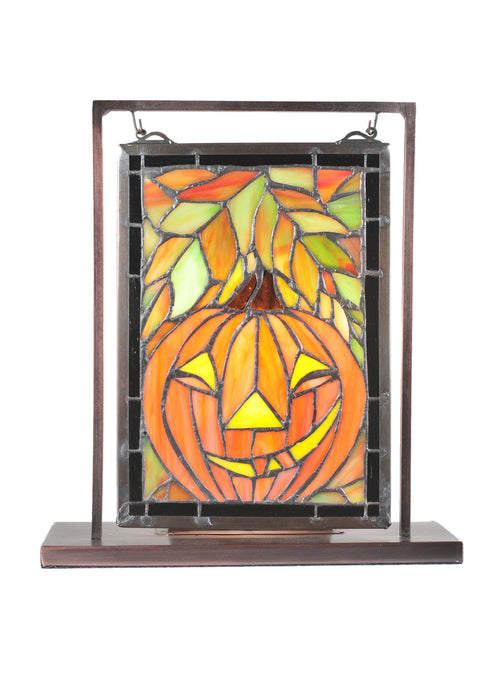 Meyda Tiffany 65267 Mini Tabletop Window, Verdigris
