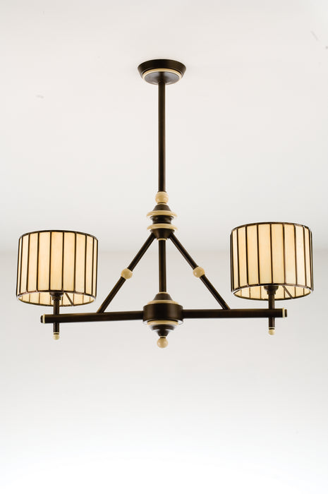 Meyda Tiffany 98366 Two Light Island Pendant, Mahogany Bronze