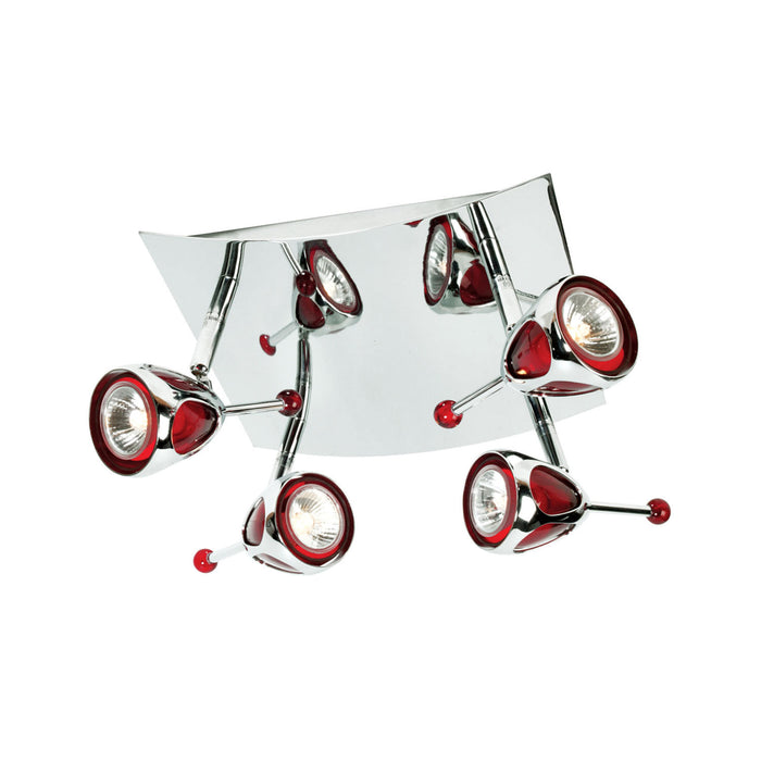 Eurofase 12402-014 Four Light Flushmount, Chrome
