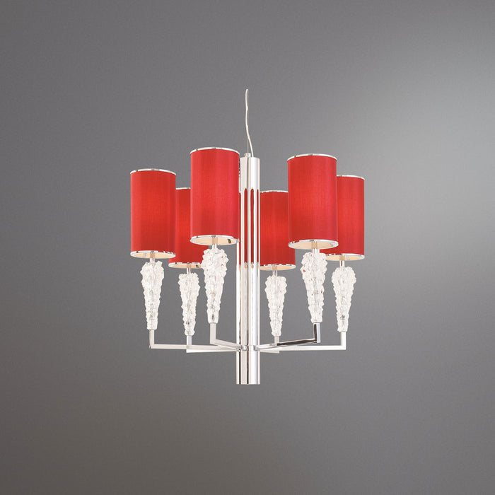 Eurofase 17776-011 Seven Light Chandelier, Chrome